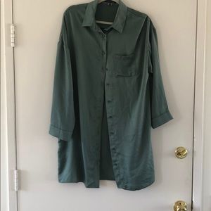 Green button up